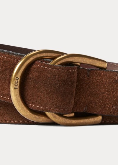 Men's Polo Ralph Lauren Suede D-Ring Belt | 785160BUS